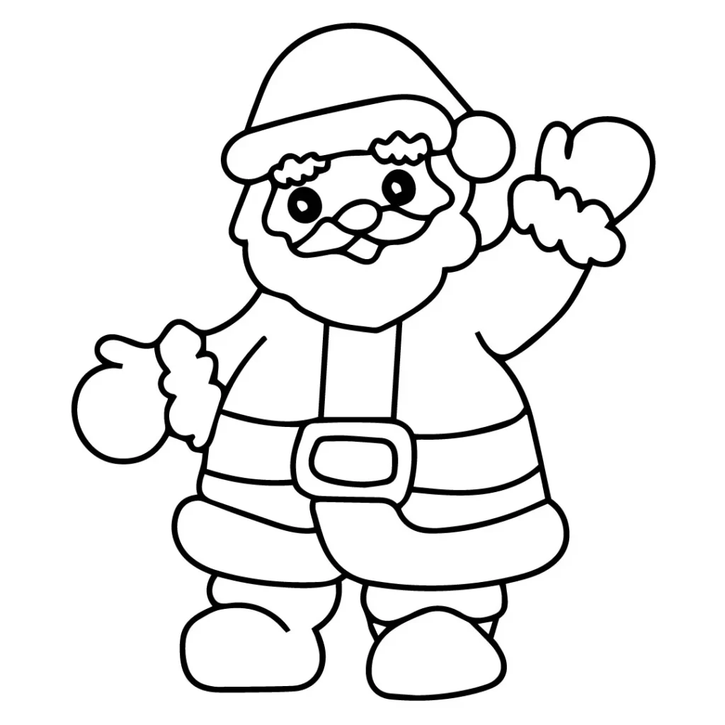 Santa Coloring Page