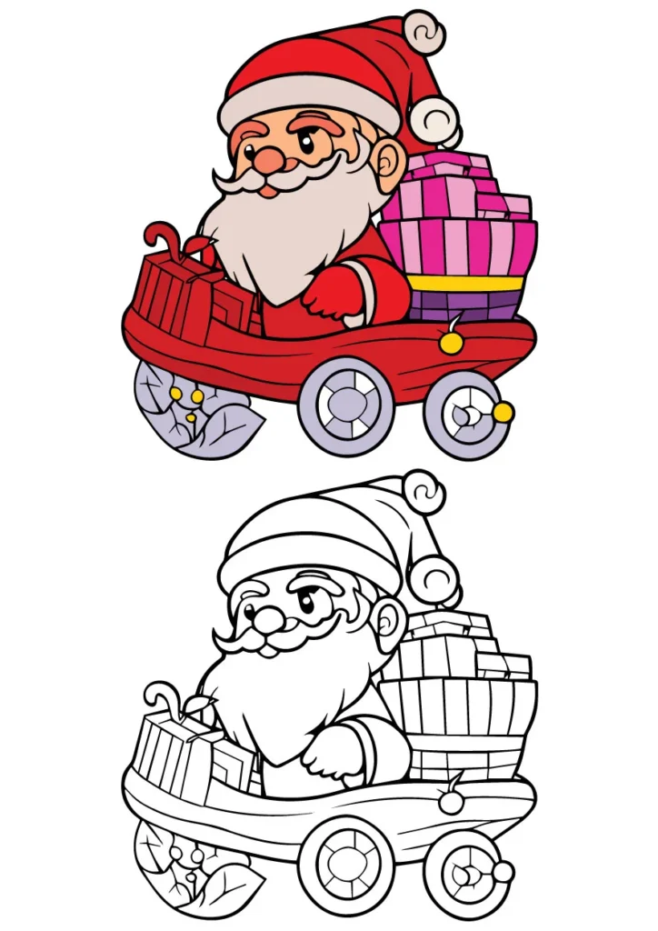 Santa Coloring Page