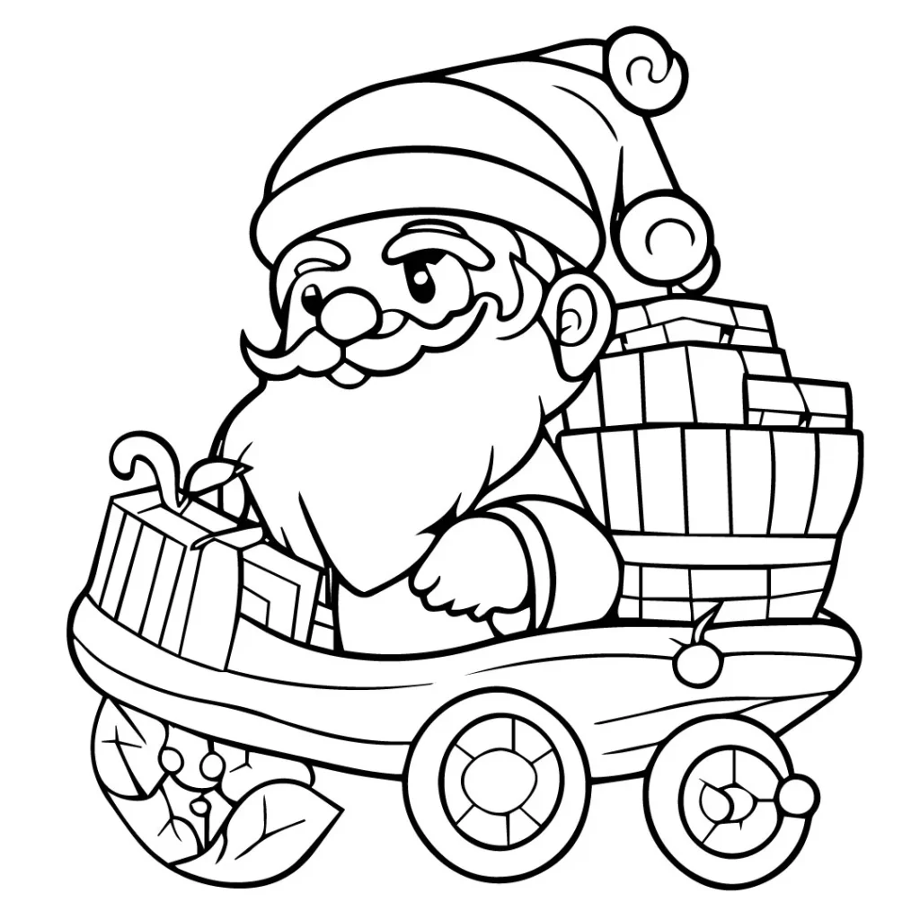 Santa Coloring Page