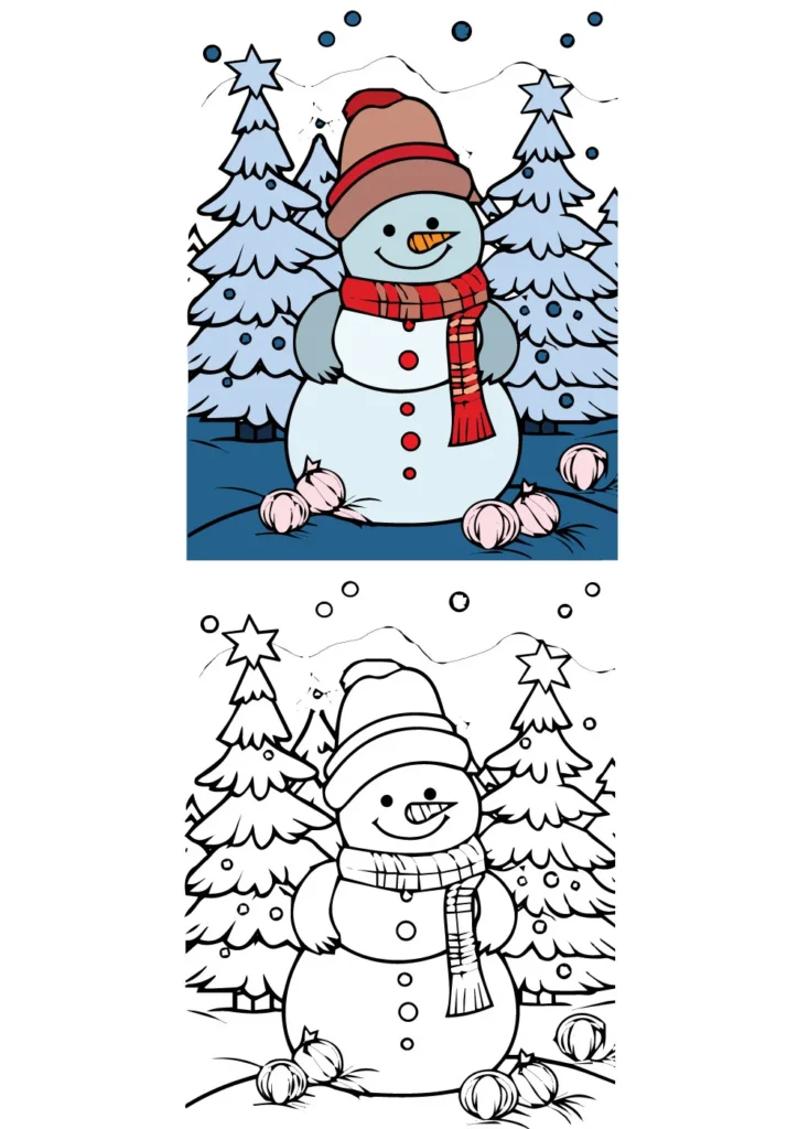 Winter coloring pages