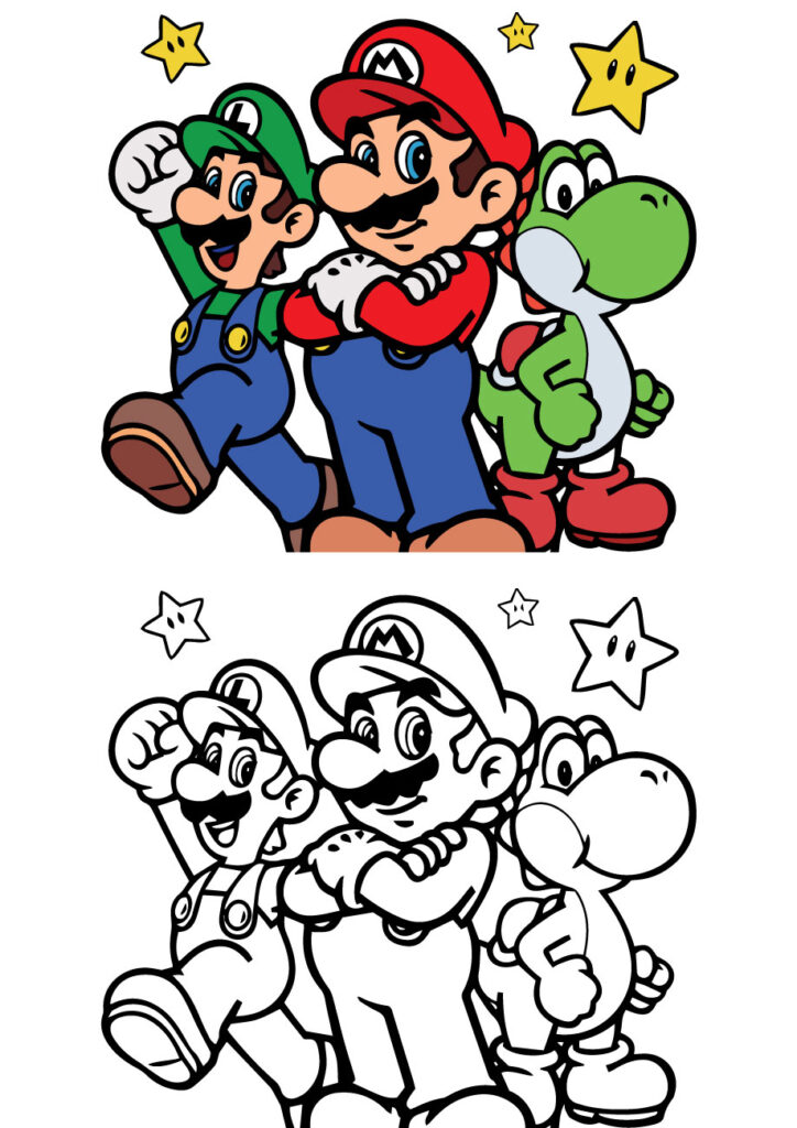 Mario coloring pages