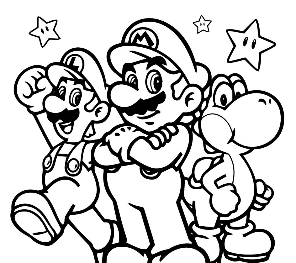 Mario coloring pages