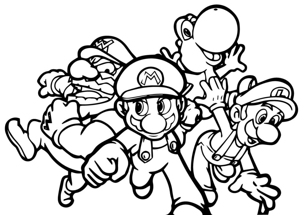 Mario coloring pages