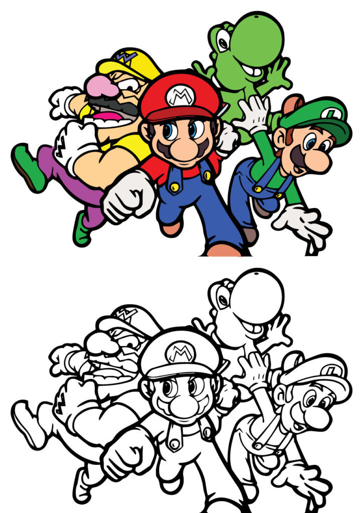 Mario coloring pages