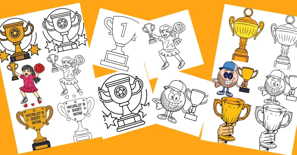 Trophy Coloring Pages