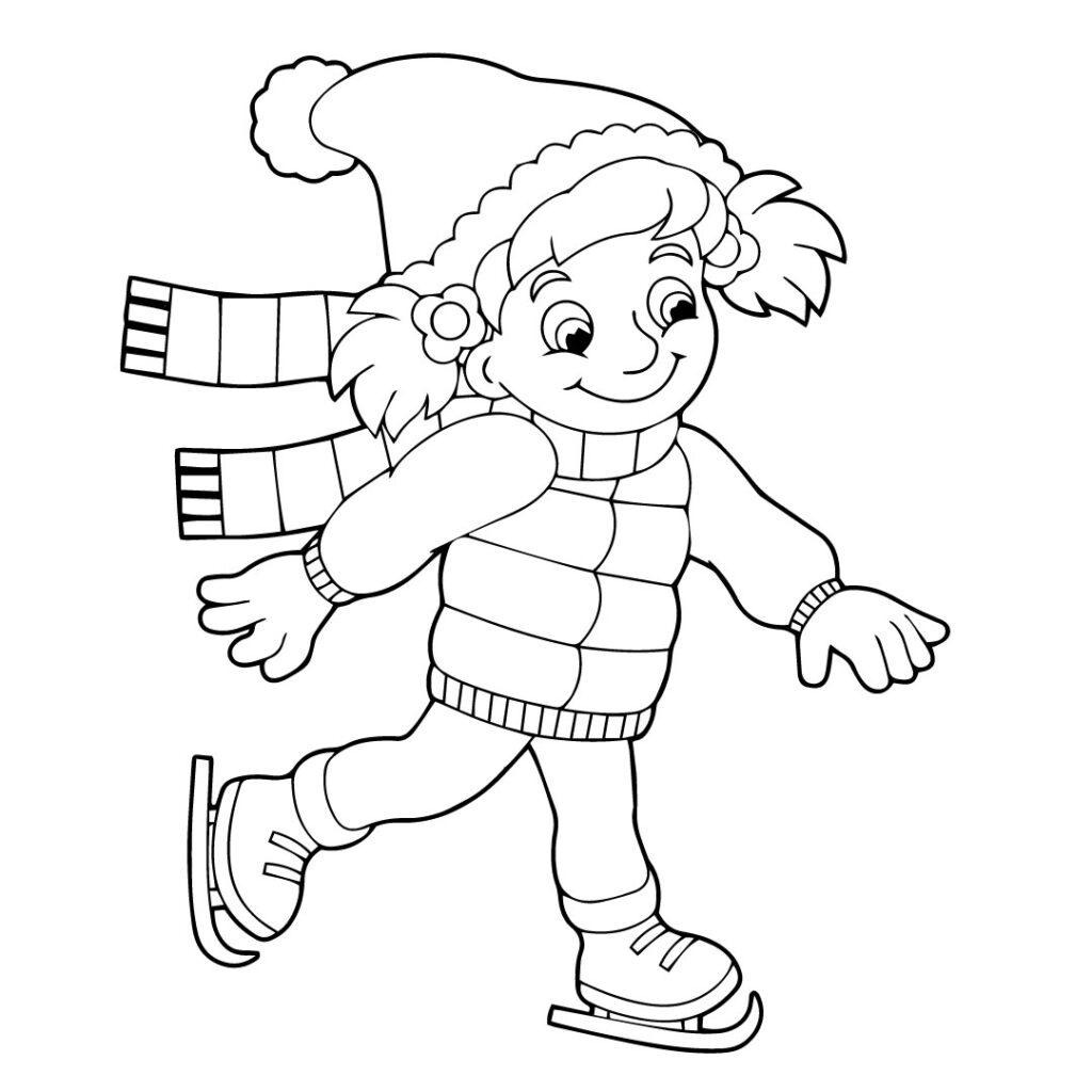 Winter coloring pages