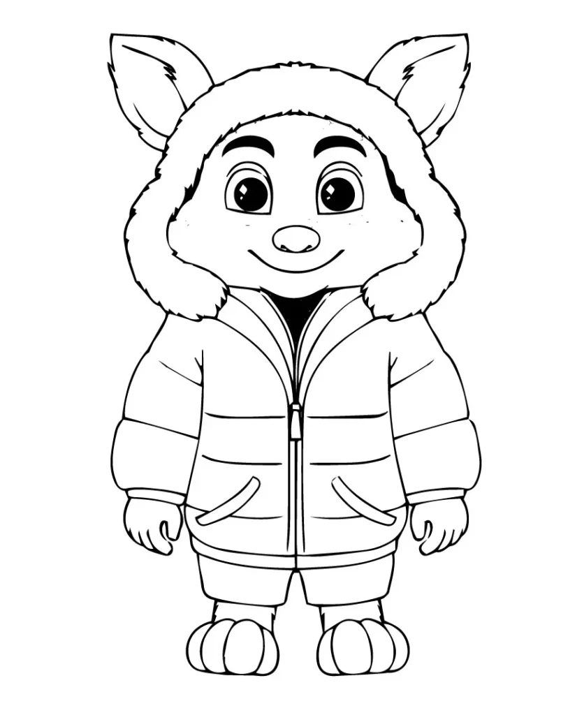 Winter coloring pages