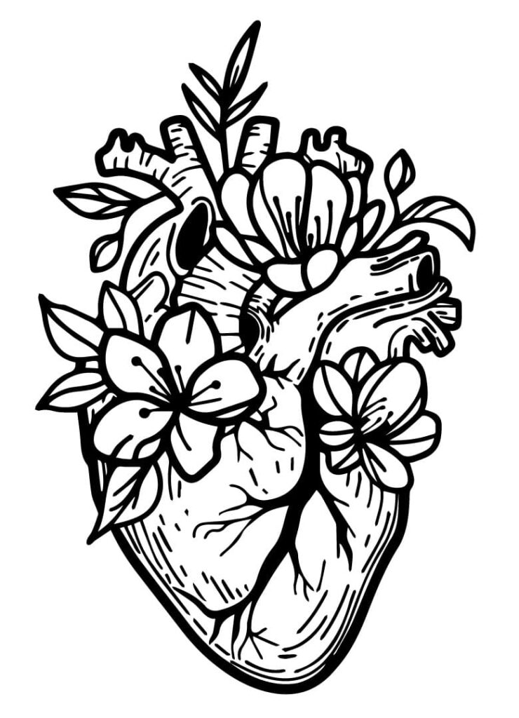 Heart Coloring Pages