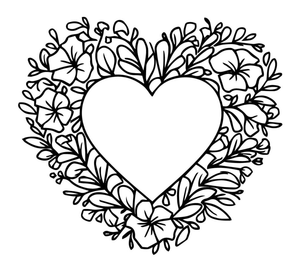 Heart Coloring Pages