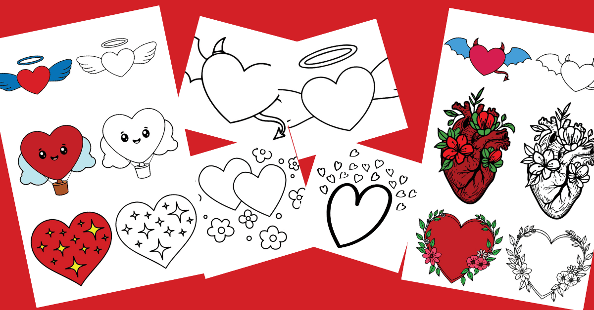 Heart Coloring Pages