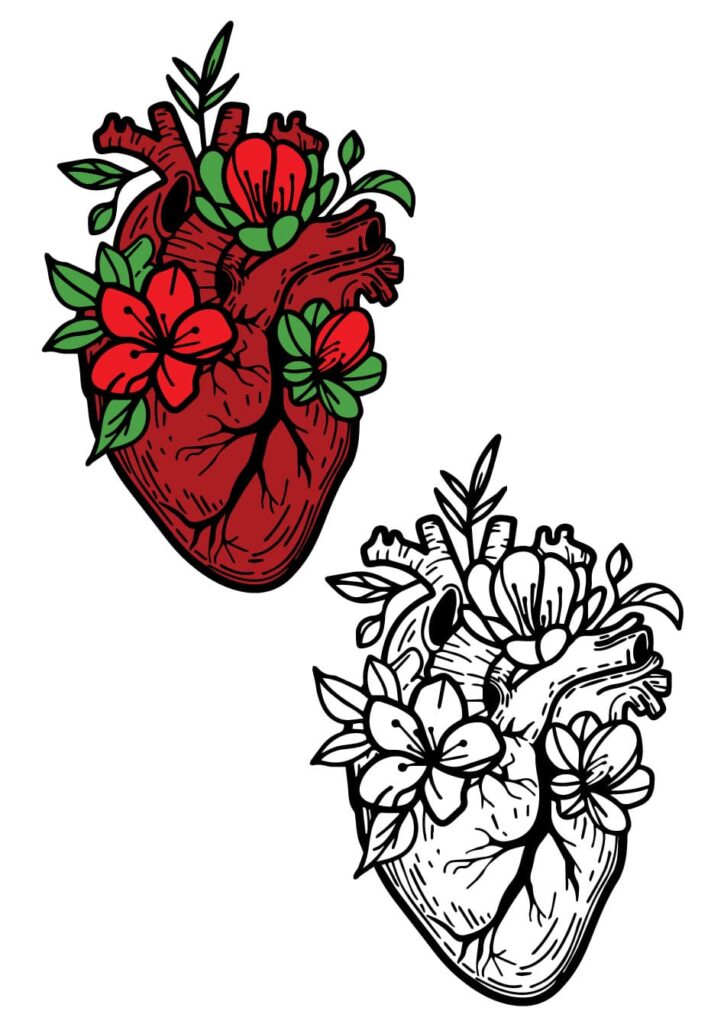 Heart Coloring Pages