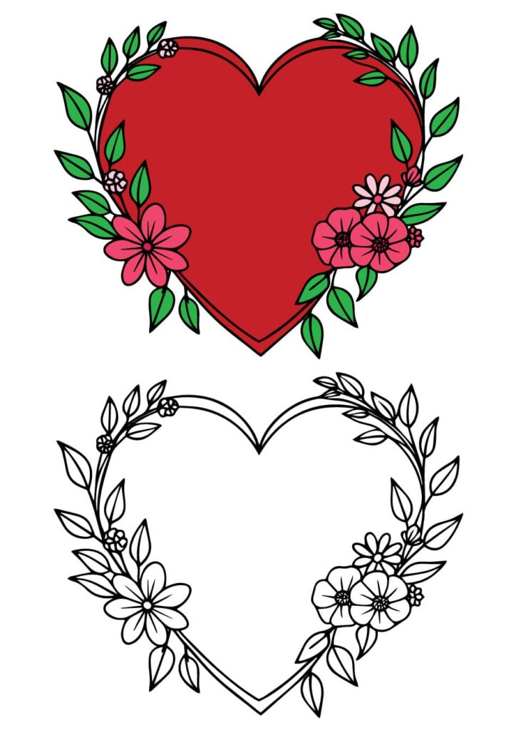 Heart Coloring Pages