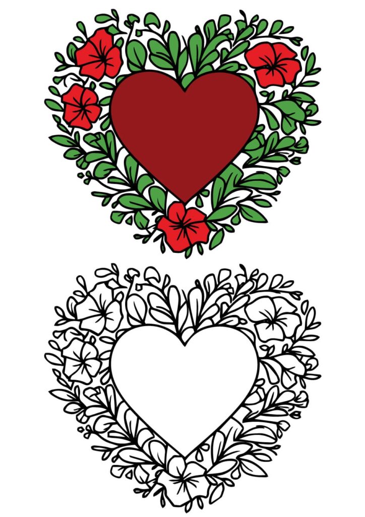 Heart Coloring Pages