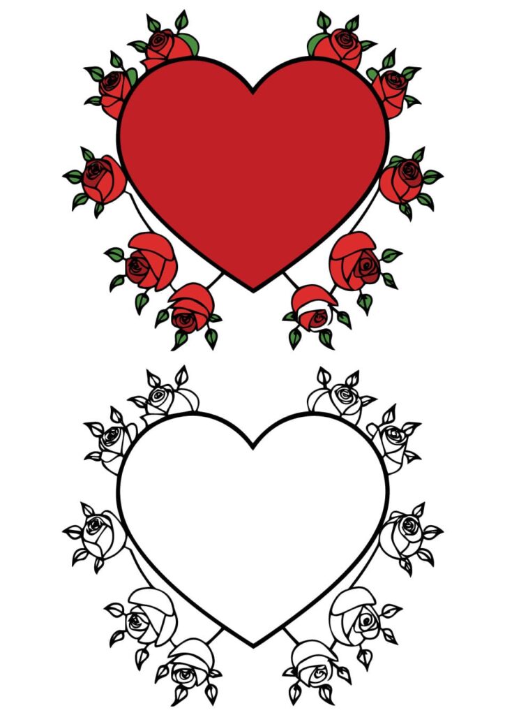 Heart Coloring Pages