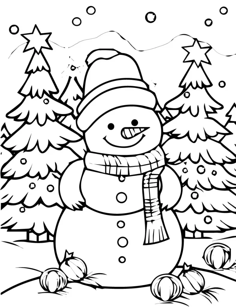 Winter coloring pages